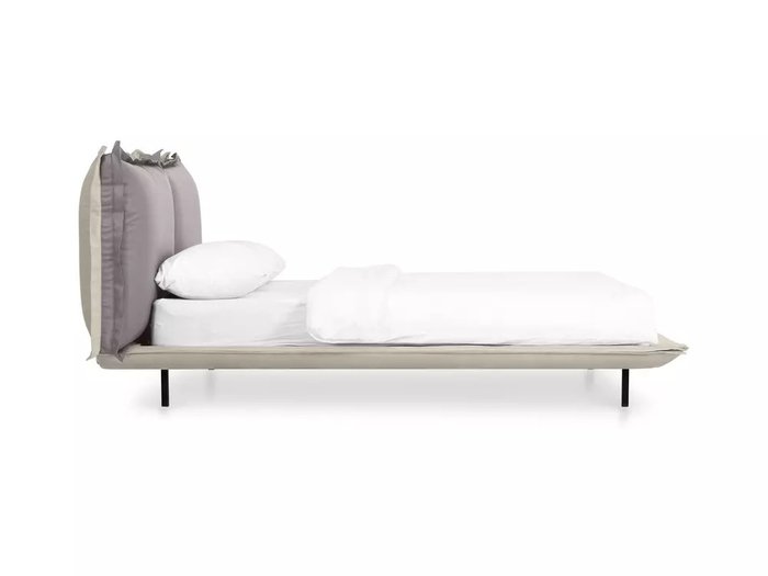 Кровать Barcelona 160х200 серо-бежевого цвета - лучшие Кровати для спальни в INMYROOM