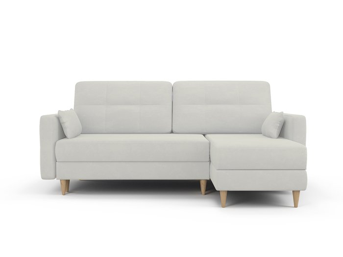 Угловой диван-кровать Берни светло-серого цвета