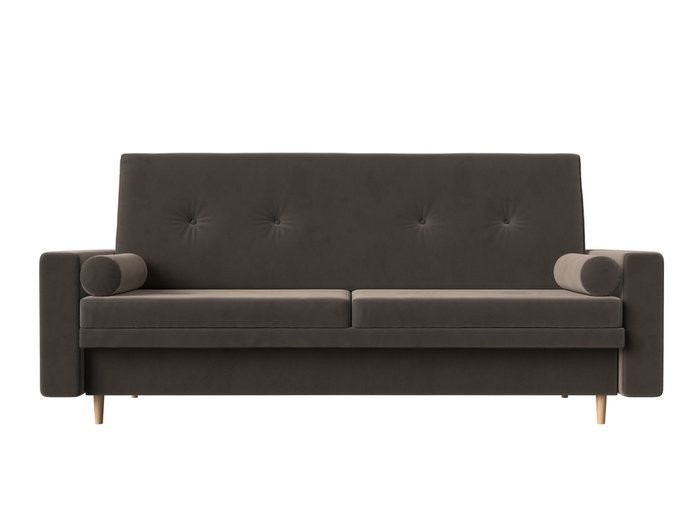 Прямой диван-кровать Белфаст коричневого цвета (книжка) - купить Прямые диваны по цене 33990.0