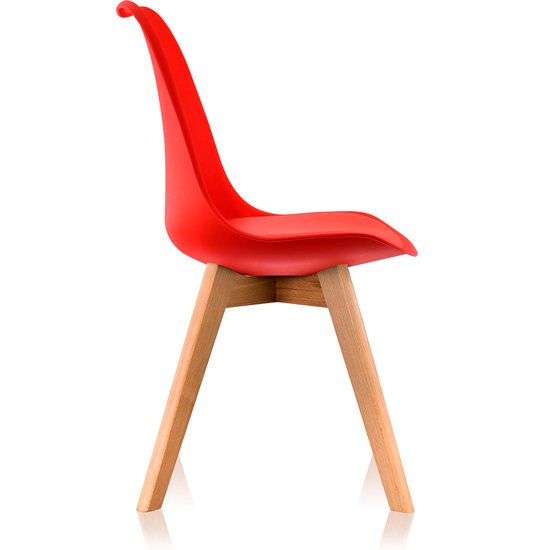Стул Jerry Soft красного цвета - лучшие Обеденные стулья в INMYROOM