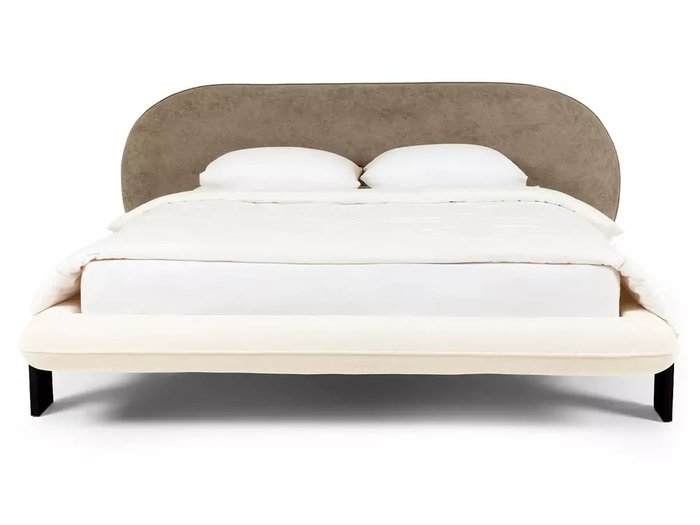 Кровать Softbay 160х200 с изголовьем коричневого цвета без подъемного механизма - купить Кровати для спальни по цене 132300.0