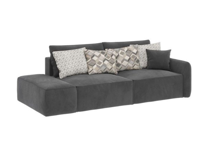 Диван-кровать Портленд правый серого цвета - купить Прямые диваны по цене 59990.0