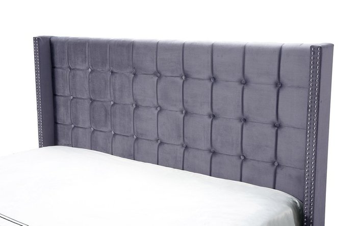 Кровать Vivien 180x200 серого цвета - лучшие Кровати для спальни в INMYROOM