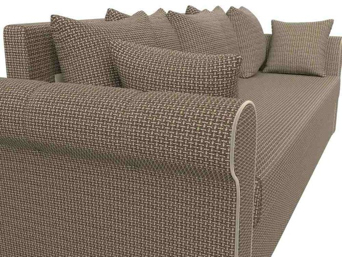 Прямой диван-кровать Рейн бежево-коричневого цвета - лучшие Прямые диваны в INMYROOM