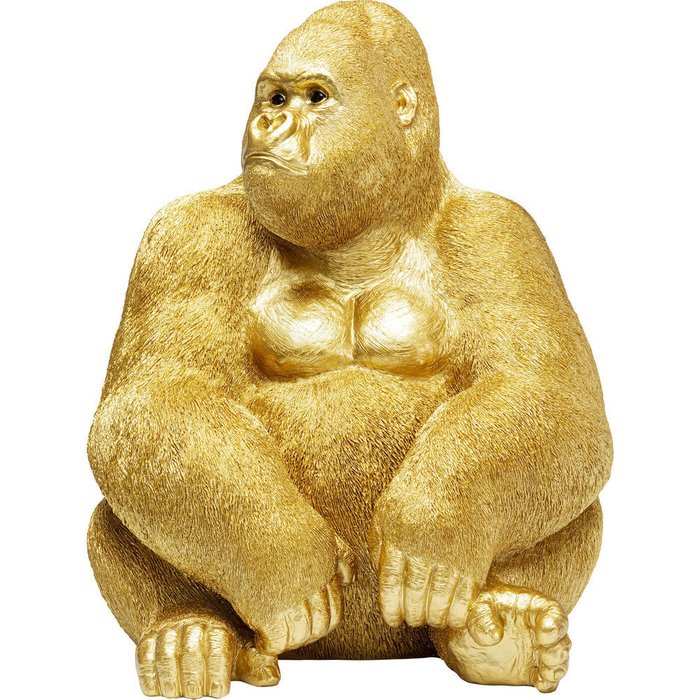 Фигура декоративная Gorilla золотого цвета