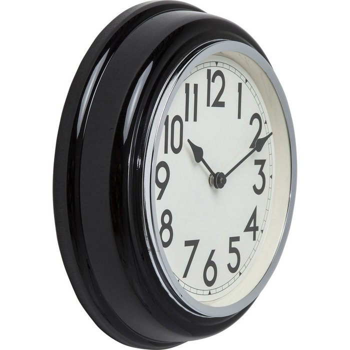 Часы настенные Cafeteria черного цвета - купить Часы по цене 7640.0