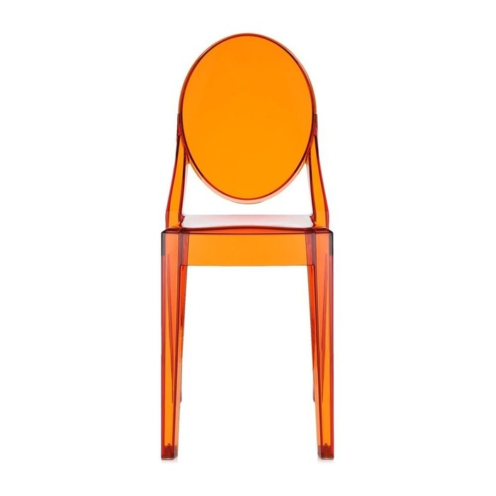 Стул Victoria Ghost оранжевого цвета - купить Обеденные стулья по цене 24471.0