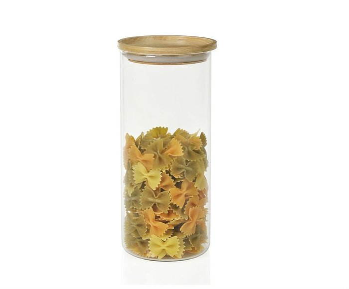 Ёмкость для хранения сыпучих продуктов Glass and Wood Ёмкость для хранения сыпучих продуктов Glass and Wood