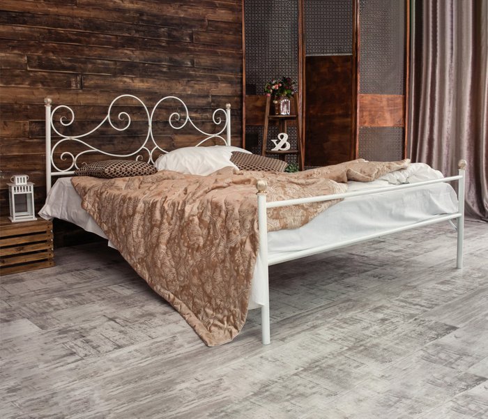 Кровать Верона 140х200 белого цвета - лучшие Кровати для спальни в INMYROOM