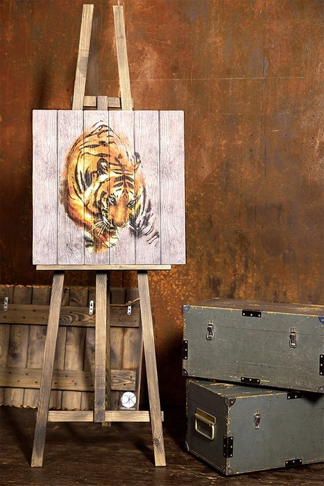 Картина Крадущийся тигр на дереве - купить Картины по цене 17990.0