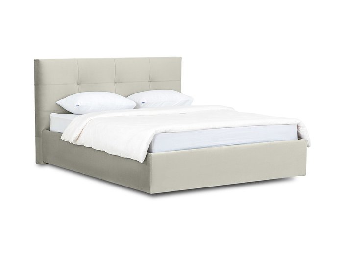 Кровать Queen Anna Lux 160х200 светло-серого цвета с подъемным механизмом  - купить Кровати для спальни по цене 54870.0