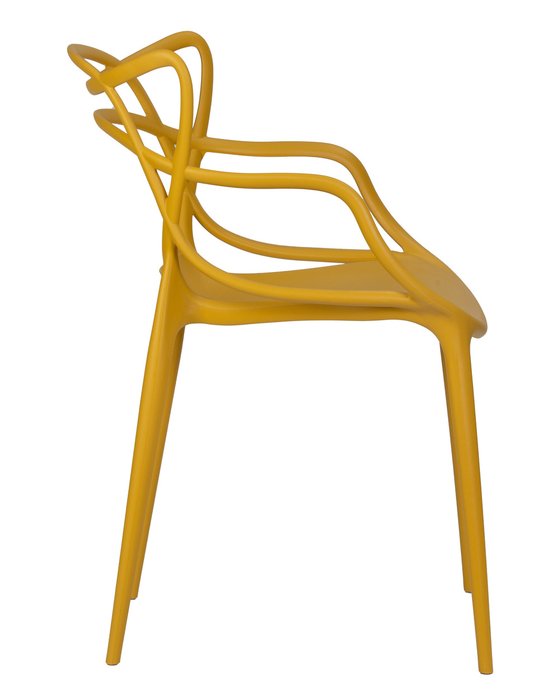 Стул обеденный Contrast горчичного цвета - лучшие Обеденные стулья в INMYROOM