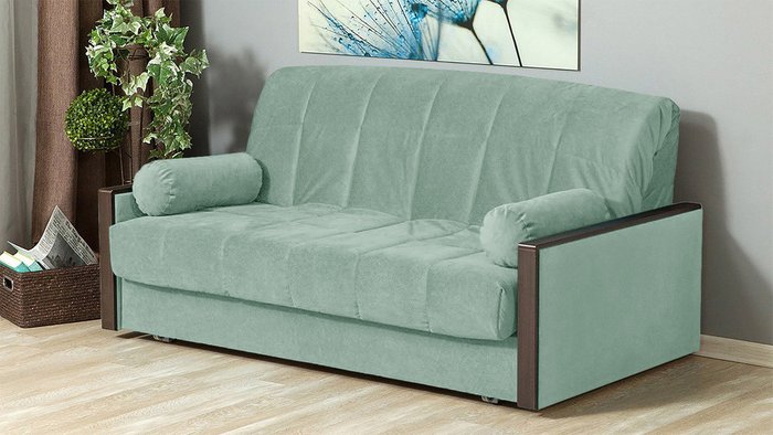 Диван-кровать Росанна мятного цвета - купить Прямые диваны по цене 66100.0