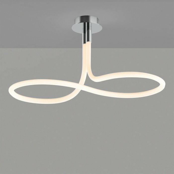 Подвесной светодиодный светильник Line серо-белого цвета - купить Подвесные светильники по цене 57488.0