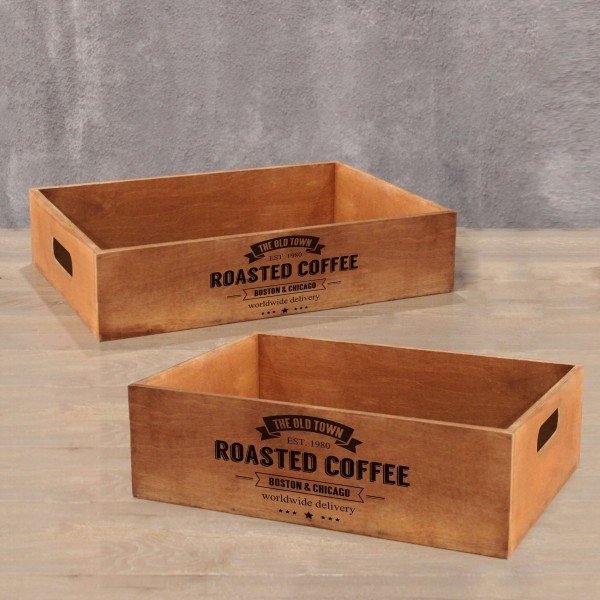 Ящик для хранения Roasted Coffee из фанеры