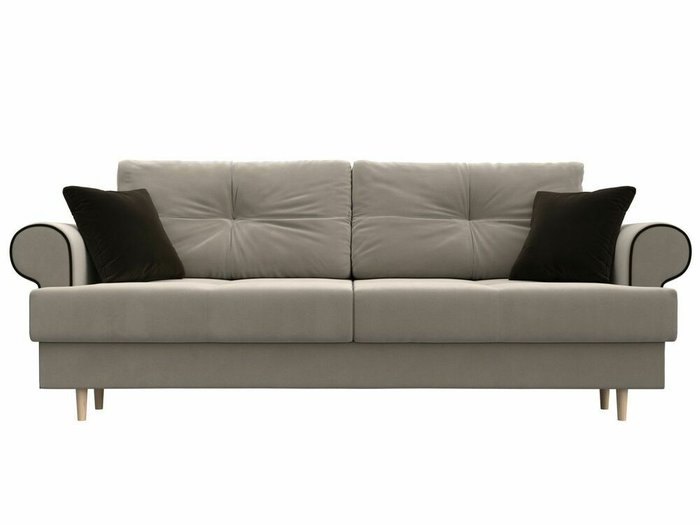 Прямой диван-кровать Сплин бежевого цвета - купить Прямые диваны по цене 44999.0