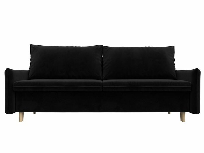 Прямой диван-кровать Хьюстон черного цвета - купить Прямые диваны по цене 54999.0