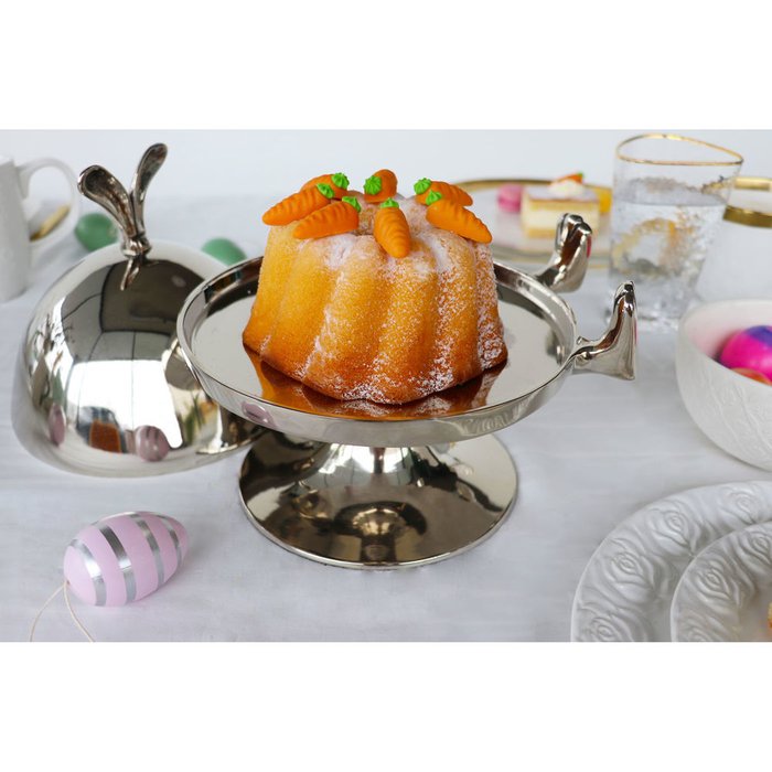 Подставка для торта Bunny серебряного цвета - купить Тарелки по цене 11214.0