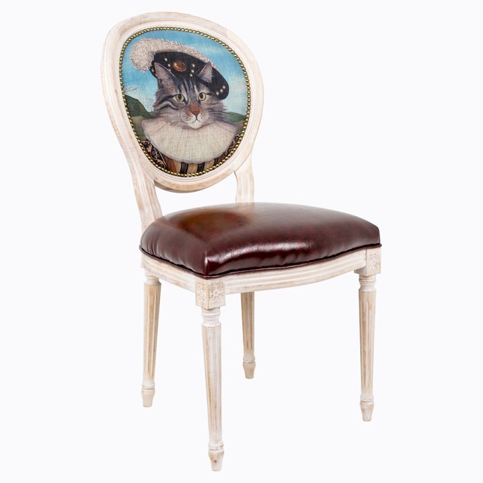 Стул Музейный экспонат версия 33 Справедливый господин с сидением из экокожи - купить Обеденные стулья по цене 29000.0