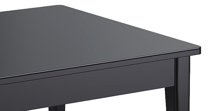 Раздвижной обеденный стол TT120 черного цвета - лучшие Обеденные столы в INMYROOM
