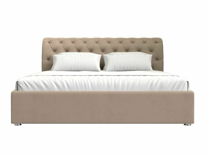 Кровать Сицилия 180х200 бежевого цвета с подъемным механизмом  - купить Кровати для спальни по цене 96999.0
