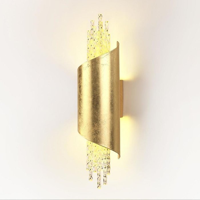 Настенный светодиодный светильник Monica золотого цвета