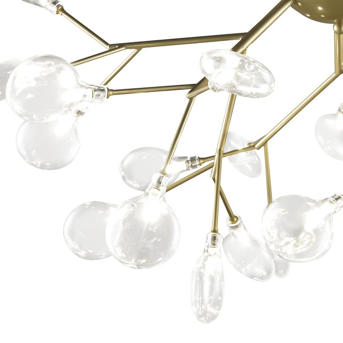 Потолочная люстра Grace ll GRACE 75126/27C GOLD SATIN (стекло, цвет прозрачный) - лучшие Потолочные люстры в INMYROOM Потолочная люстра Grace ll GRACE 75126/27C GOLD SATIN (стекло, цвет прозрачный) - лучшие Потолочные люстры в INMYROOM