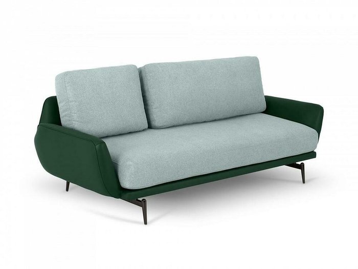 Диван Ispani серо-зеленого цвета - купить Прямые диваны по цене 91980.0