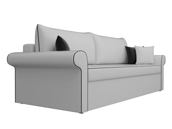 Прямой диван-кровать Милфорд белого цвета (экокожа)  - лучшие Прямые диваны в INMYROOM