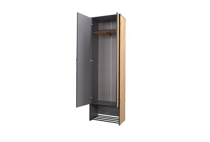 Шкаф Ольга-лофт 3 серо-бежевого цвета - лучшие Шкафы распашные в INMYROOM