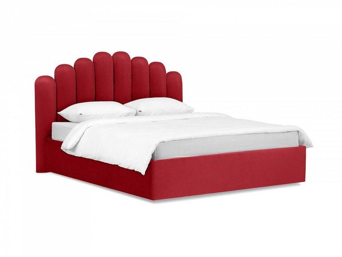 Кровать Queen Sharlotta 160х200 красного цвета с подъемным механизмом
