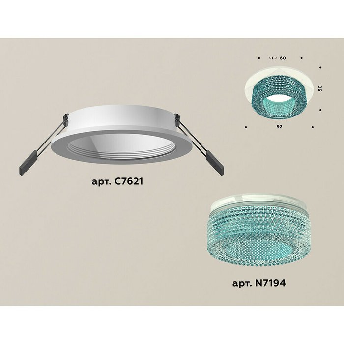 Светильник точечный Ambrella Techno Spot XC7621023 - купить Встраиваемые споты по цене 1416.0
