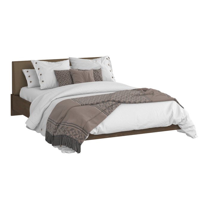 Кровать Сиена 140х200 коричневого цвета  - лучшие Кровати для спальни в INMYROOM