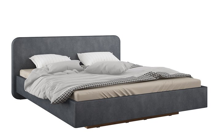 Кровать Альфа 180х200 серого цвета - лучшие Кровати для спальни в INMYROOM