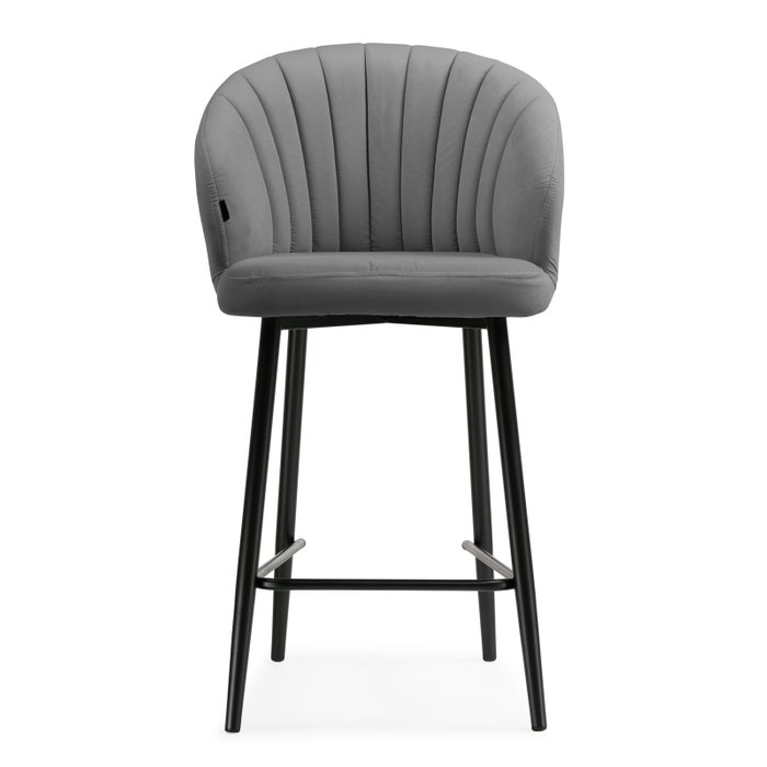 Полубарный стул Бэнбу темно-серого цвета - купить Барные стулья по цене 7490.0