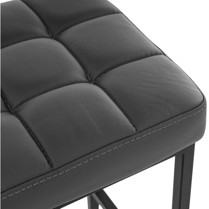 Стул полубарный Лофт серо-черного цвета  - лучшие Барные стулья в INMYROOM