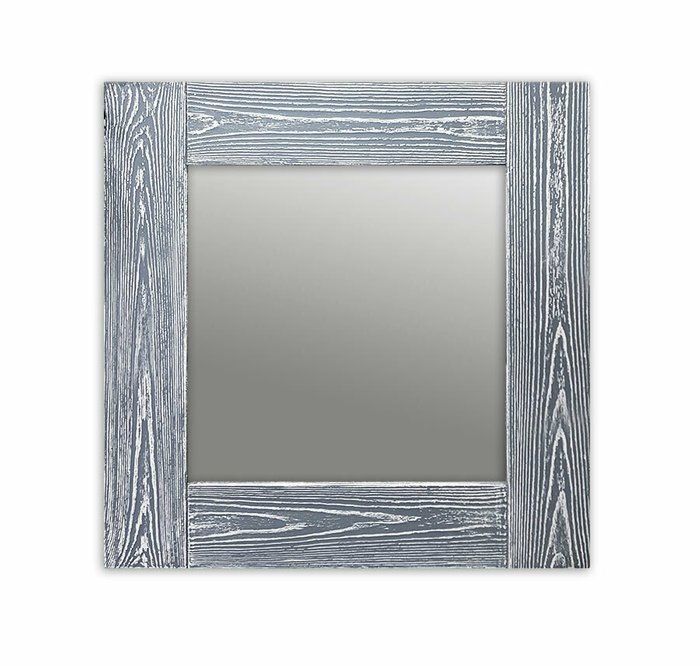 Настенное зеркало Шебби Шик 50х65 серого цвета - купить Настенные зеркала по цене 13190.0