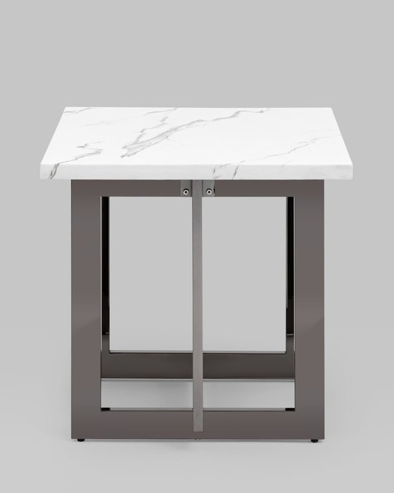 Кофейный столик Нэйтан бело-серого цвета - лучшие Журнальные столики в INMYROOM