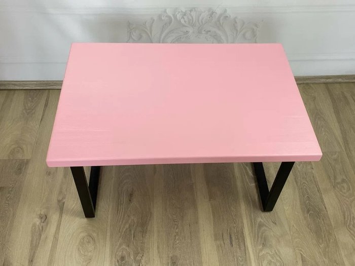Стол журнальный Loft 120х70 со столешницей розового цвета - лучшие Журнальные столики в INMYROOM