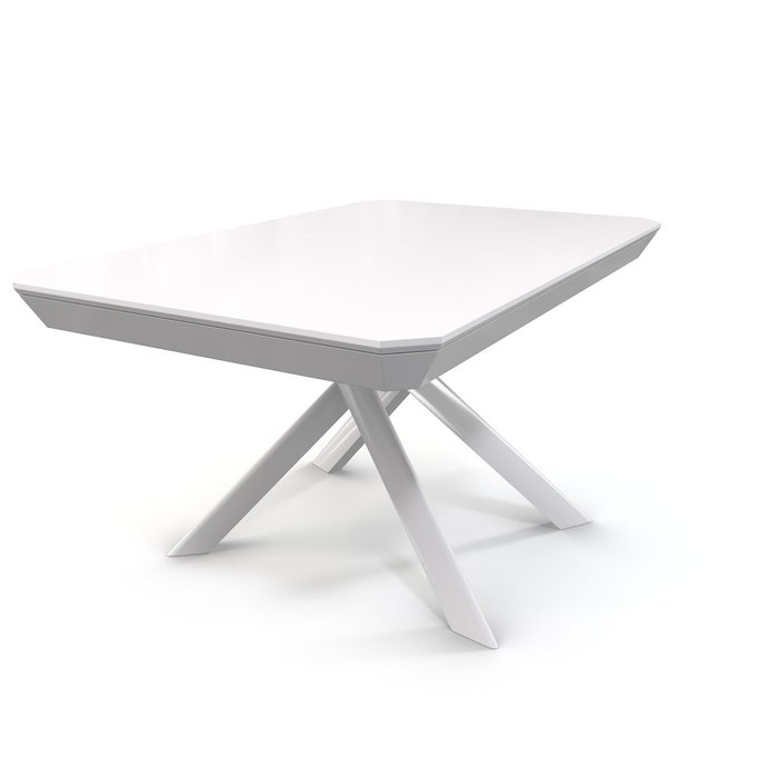 Раздвижной обеденный стол Bezzo белого цвета
