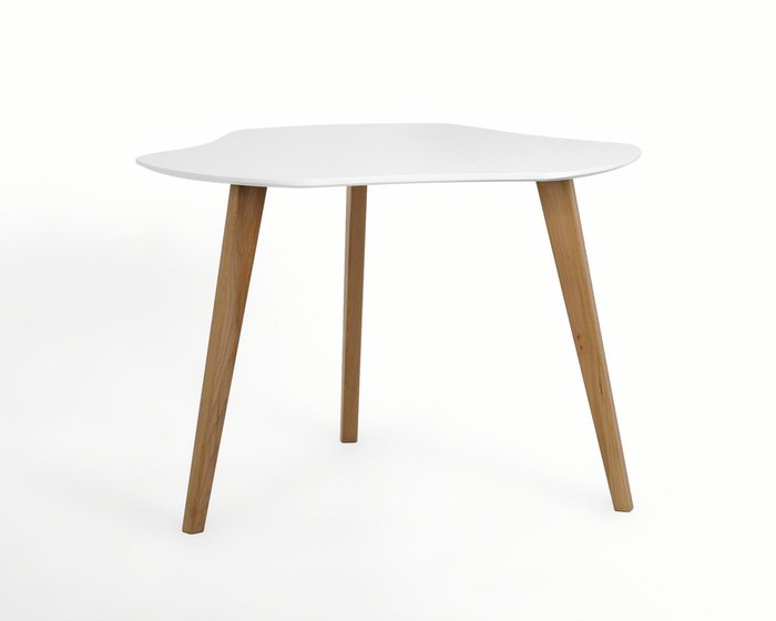 Обеденный стол Дакар-К бело-коричневого цвета - купить Обеденные столы по цене 24100.0