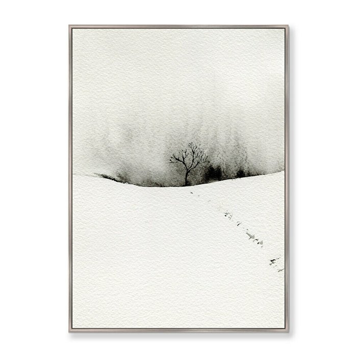 Репродукция картины на холсте Winter etude, No 2, 2021г. - купить Картины по цене 21999.0