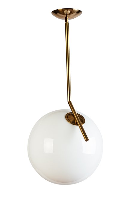 Подвесной светильник Шар с белым плафоном