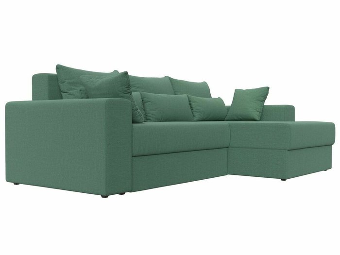 Угловой диван-кровать Майами зеленого цвета правый угол - лучшие Угловые диваны в INMYROOM