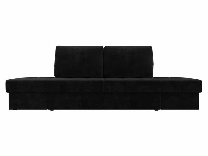 Прямой диван трансформер Сплит черного цвета - купить Прямые диваны по цене 41999.0