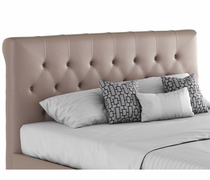 Кровать Амели 140х200 с подъемным механизмом цвета капучино - купить Кровати для спальни по цене 24990.0
