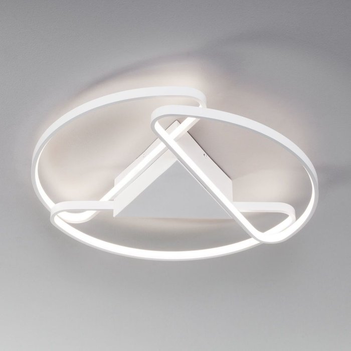 Потолочный светодиодный светильник с пультом управления 90232/3 белый Kristo - лучшие Потолочные светильники в INMYROOM