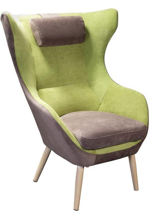 Кресло Сканди-2 Грин серо-зеленого цвета