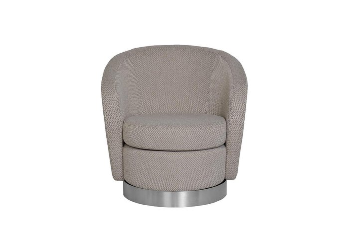 Кресло вращающееся серого цвета - купить Интерьерные кресла по цене 37000.0