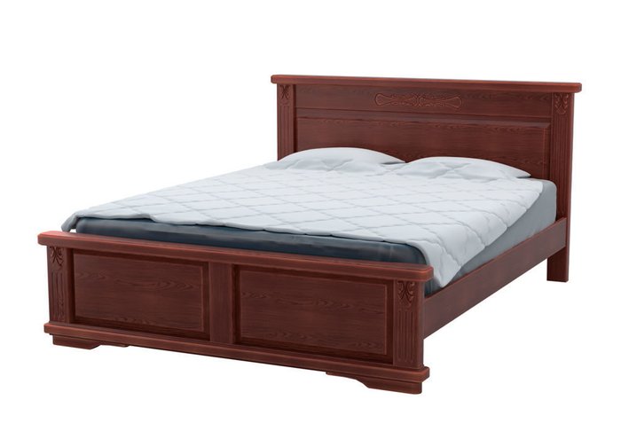 Кровать Палермо 1 бук-венге 160х200 - лучшие Кровати для спальни в INMYROOM
